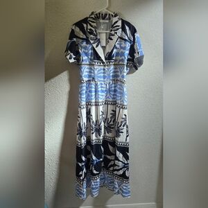 NWT, Endless Moon, Tropical Print Dress, Sz. M